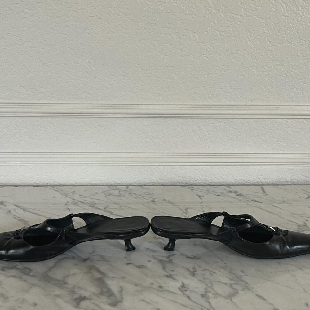 Prada Black Heeled Sandals - Picture 4 of 9